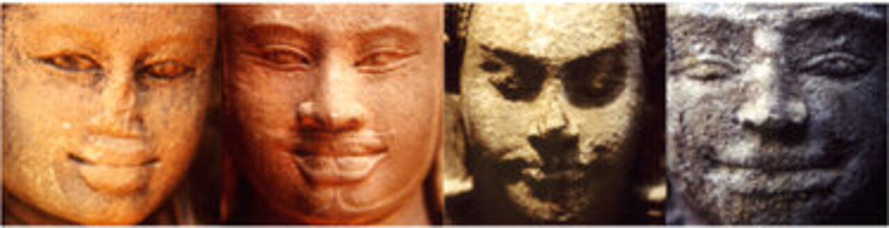 Bilder der Ausstellung Na Hin Gesichter aus Stein Angkor Wat der Künstler Andrea Markand und Markus Markand Ausstellung 2007